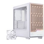 Einarex Pulse PM400 Core, weißes PC-Gehäuse, 9 Lüfterunterstützung, kompakt, gehärtetes Glas