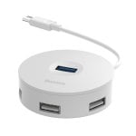 Hub USB-C Baseus CAHUB-G02 4 en 1 Blanco 5Gbps MicroUSB Discos Externos 4TB Hub USB-C Baseus CAHUB-G02 4 en 1 Blanco 5Gbps MicroUSB Discos Externos 4TB