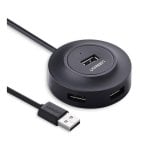 Hub USB Ugreen 4 Puertos USB 2.0 480 Mbps 80cm Compatible OTG Android Negro Hub USB Ugreen 4 Puertos USB 2.0 480 Mbps 80cm Compatible OTG Android Negro
