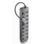 Hub USB NGS IHUB8 8 puertos USB 3.0 con interruptores y carga rápida BC1.2 Hub USB NGS IHUB8 8 puertos USB 3.0 con interruptores y carga rápida BC1.2