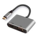 Adaptador Ewent EW9700 HDMI USB-C Plug and Play, 4K, Aluminio, Negro/Plata Adaptador Ewent EW9700 HDMI USB-C Plug and Play, 4K, Aluminio, Negro/Plata