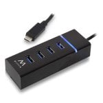 Hub USB Ewent EW1137 Tipo-C 4 Puertos USB 3.1 Gen1 SuperSpeed Plug & Play Hub USB Ewent EW1137 Tipo-C 4 Puertos USB 3.1 Gen1 SuperSpeed Plug & Play