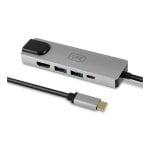 USB-Hub 1Life USB-C 5in1 HDMI DEX RJ45 USB 3.0 Cinzento USB-Hub 1Life USB-C 5in1 HDMI DEX RJ45 USB 3.0 Cinzento