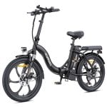 Bicicleta elétrica HillMiles MilePort 1 250W 36V13Ah 20″ Shimano 7 velocidades preta