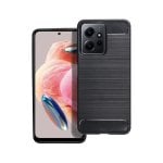 Custodia in silicone Forcell Carbon per Xiaomi Redmi Note 12 4G, antiscivolo e ultrasottile, nera
