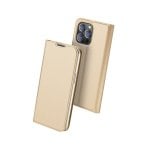 Custodia Flip Premium Forcell per iPhone 14 Pro Max in silicone dorato con protezione e taglio preciso