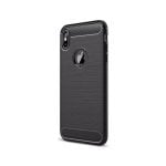 Custodia Forcell in silicone antiscivolo ultrasottile per Apple iPhone XS Max, nera
