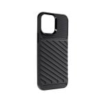 Custodia nera antiscivolo ultrasottile in silicone Forcell Thunder per Apple iPhone 13 Pro Max