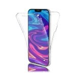 Custodia Forcell per iPhone 13 Mini in silicone traslucido antiscivolo davanti e dietro