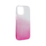 Custodia Forcell iPhone 12 Mini rosa/bianca in silicone ultrasottile antiscivolo