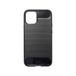 Custodia Forcell Carbon Silicone MagSafe antiscivolo nera per iPhone 14