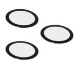 Downlight LED JANDEI 18W 4200K Redondo Empotrar Marco Negro Extraplano Corte 200mm