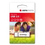 Pendrive AgfaPhoto 10513 16GB USB 2.0 Blanco Lectura 15MB/s Escritura 5MB/s Pendrive AgfaPhoto 10513 16GB USB 2.0 Blanco Lectura 15MB/s Escritura 5MB/s