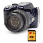 Appareil photo numérique compact Kodak Pixpro AZ528 16 MP, zoom optique 52x, capteur CCD, carte SD 32 Go, bleu nuit Appareil photo numérique compact Kodak Pixpro AZ528 16 MP, zoom optique 52x, capteur CCD, carte SD 32 Go, bleu nuit