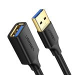 Cable USB Ugreen US129 3.0 1.5m Extensión Negro PVC Alta Velocidad Cable USB Ugreen US129 3.0 1.5m Extensión Negro PVC Alta Velocidad