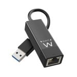 Adaptador de rede Ewent Ew1017 Gigabit Ethernet Usb 3.2 Gen 1 Preto