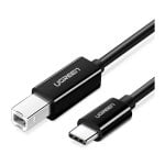 Cavo stampante Ugreen Us241 da USB tipo C a USB tipo B 2 m nero Cavo stampante Ugreen Us241 da USB tipo C a USB tipo B 2 m nero