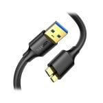 Cable Ugreen 10841 USB A Micro-USB B 1m USB 3.2 Gen 1 5Gbps Negro Alta Resistencia Cable Ugreen 10841 USB A Micro-USB B 1m USB 3.2 Gen 1 5Gbps Negro Alta Resistencia