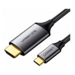 Cable Ugreen MM142 USB-C a HDMI 4K 60Hz 1.5m aluminio trenzado oro Cable Ugreen MM142 USB-C a HDMI 4K 60Hz 1.5m aluminio trenzado oro