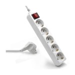 Multipresa Ewent EW3916 5 prese Tipo F con protezione bambini 16A 3680W