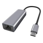 Ewent EW9818 Adaptador USB-C 1000Mbit/s Plug and Play Preto/Cinzento