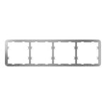 Cadre Ajax pour quatre interrupteurs LightSwitch avec LED rétroéclairée anti-éblouissante