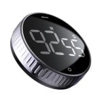 Timer Digitale Baseus Heyo Rotation LCD Magnetico 99 min Nero Regolazione Rotativa Interno