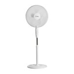 Ventilador de pie Thinia Home White Comfort 40W motor cobre 3 velocidades oscilante
