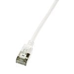 Cable LAN LogiLink CQ9011S 0,3 m Cat6a U/FTP Slim 10Gbps Conectores RJ-45 Blanco Cable LAN LogiLink CQ9011S 0,3 m Cat6a U/FTP Slim 10Gbps Conectores RJ-45 Blanco