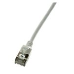 Cable LAN Slim LogiLink U/FTP CAT6a 1m 10 Gbit/s Blindado Color Gris