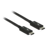 Delock Thunderbolt 3 USB-C St. Câble USB-C St. Pass. 0,5m 5a, 40 Gbs Universel, Plaqué Or &quot; Câbles Delock Thunderbolt 3 USB-c St. Usb-c St. Pass. 0,5m 5a, 40 Gbs Universel, Plaqué Or