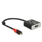 Delock Adaptateur USB-C Dp 15 cm - Qualité Premium pour ordinateurs et moniteurs externes - Design élégant en noir et argent - 4043619633128 Delock Adaptateur USB-C Dp 15 cm - Qualité Premium pour ordinateurs et moniteurs externes - Design élégant en noir et argent - 4043619633128