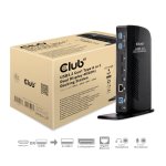 Club 3D CSV-1460 Dual Display 4K 60Hz USB 3.2 6-Port Dockingstation Schwarz