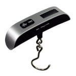 Balança eletrónica Klack 50 kg ±10 g com visor digital portátil e desligamento automático Balança eletrónica Klack 50 kg ±10 g com visor digital portátil e desligamento automático