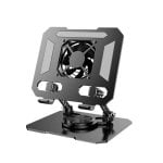 Soporte refrigerante Klack Multifuncional Ajustable Ventilador integrado Acero al carbono Grafeno Soporte refrigerante Klack Multifuncional Ajustable Ventilador integrado Acero al carbono Grafeno