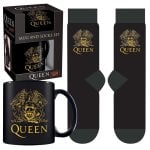 Coffret cadeau Pyramide Reine : tasse en céramique de 315 ml et boîte de présentation de 41 à 45 chaussettes en coton Coffret cadeau Pyramide Reine : tasse en céramique de 315 ml et boîte de présentation de 41 à 45 chaussettes en coton