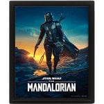 Poster lenticulaire 3D Pyramid Star Wars cadre noir 23,5x28,5 cm licence officielle