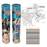 Estuche de lápices Pyramid ONE PIECE tubo 12 colores sacapuntas y 2 pósters Estuche de lápices Pyramid ONE PIECE tubo 12 colores sacapuntas y 2 pósters