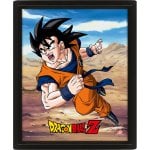 Poster lenticulaire Pyramid Dragon Ball effet 3D 23,5 x 28,5 cm encadré noir