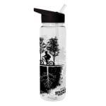 Bottiglia piramidale Stranger Things da 540 ml trasparente con cannuccia e tappo a vite Bottiglia piramidale Stranger Things da 540 ml trasparente con cannuccia e tappo a vite
