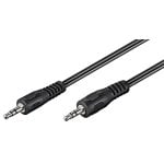 Cable de audio Goobay 50449 3,5mm macho a 3,5mm macho 2,5m negro níquel Cable de audio Goobay 50449 3,5mm macho a 3,5mm macho 2,5m negro níquel