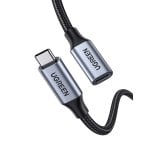 Cable USB-C Ugreen 1m USB 3.2 Gen 2 10Gbit/s Negro Gris Nickel Plated Cable USB-C Ugreen 1m USB 3.2 Gen 2 10Gbit/s Negro Gris Nickel Plated