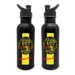 Bouteille d'eau en acier inoxydable Pyramid Cobra Kai 700 ml, finition satinée, officielle