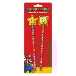Lápiz Pyramid International SUPER MARIO Pack 2 unidades toppers multicolor Lápiz Pyramid International SUPER MARIO Pack 2 unidades toppers multicolor