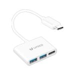Adaptador UNICO AD0248 USB-C a USB-A+USB-C ABS 90mm Blanco compact ABS 0.09m Adaptador UNICO AD0248 USB-C a USB-A+USB-C ABS 90mm Blanco compact ABS 0.09m