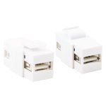 LogiLink Adapter NK0013 Weiß 2 Einheiten 16,9x34,5x16,4mm 20g Garantie 36 Monate