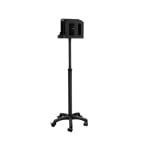 LogiLink Rollregal Schwarz Stahl Höhe 153cm 5kg Ablage 33,17x11,35x25cm
