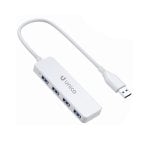 Adaptador UNICO AD1423W USB-A a 4 USB-A Blanco 90mm Aleación de Aluminio Adaptador UNICO AD1423W USB-A a 4 USB-A Blanco 90mm Aleación de Aluminio