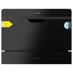 Lavavajillas Cecotec 6 servicios Clase D cristal negro Touch Control Delay Start ChildLock Lavavajillas Cecotec 6 servicios Clase D cristal negro Touch Control Delay Start ChildLock