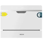 Lavavajillas Cecotec 6 Cubiertos Clase D Cristal Negro Touch Control Delay Start